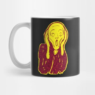 The Scream, Skrik (Shriek).  Der Schrei der Natur (The Scream of Nature) TORSO and above Mug